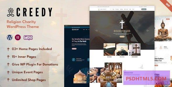 Creedy v1.0.3-宗教，教堂主题 -尚睿切图网