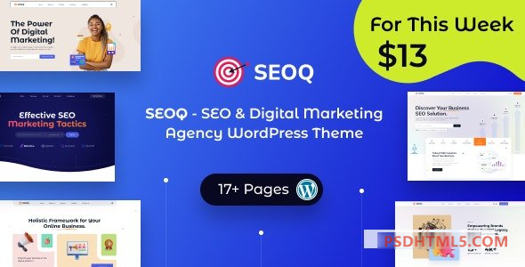 SEOQ v1.0.8–SEO&amp；数字营销机构WordPress主题 -尚睿切图网