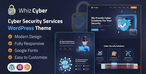 WhizCyber v1.0-网络安全WordPress主题 -尚睿切图网