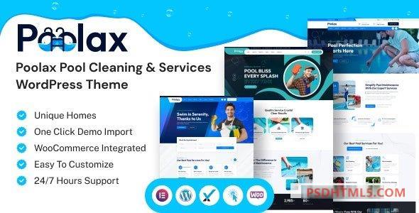 Poolax v1.0–泳池清洁；服务WordPress主题 -尚睿切图网