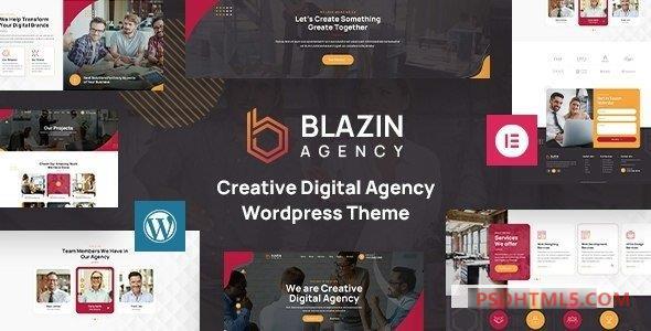 Blazin Agency v1.1-创意WordPress主题 -尚睿切图网