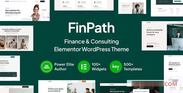 FinPath v1.0-金融；咨询元素WordPress主题 -尚睿切图网