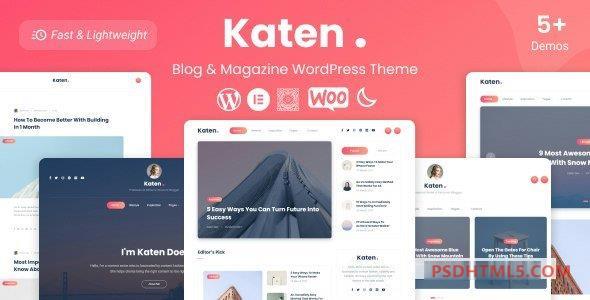 Katen v1.0.7-博客&amp；杂志WordPress主题 -尚睿切图网