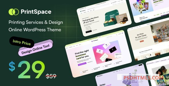 PrintSpace v1.0.8-打印服务&amp；设计在线WooCommerce WordPress主题 -尚睿切图网