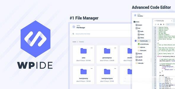 WPIDE Premium v3.4.9-文件管理器；代码编辑器 -尚睿切图网
