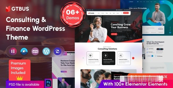 GTBUS v1.0-咨询；财务WordPress主题 -尚睿切图网