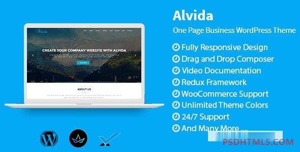 Alvida v1.3-一页商业WordPress主题 -尚睿切图网