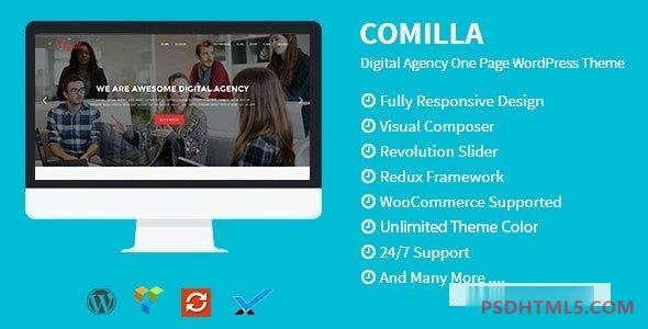 Comilla v1.6-数字代理一页WordPress主题 -尚睿切图网