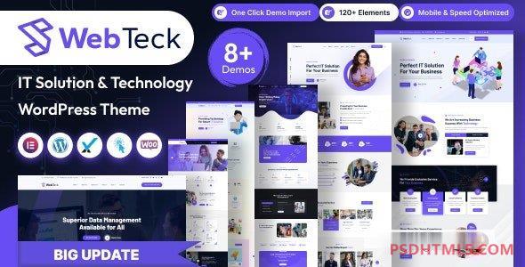 Webteck v1.0-IT解决方案和技术WordPress主题 -尚睿切图网