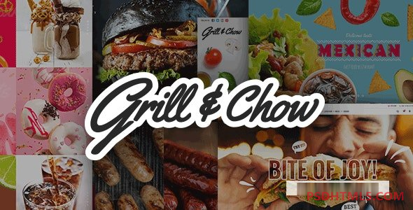 Grill and Chow v1.5-快餐；披萨主题 -尚睿切图网