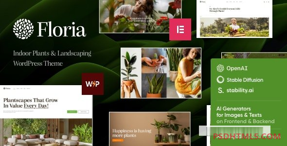 Floria v1.0-园艺&amp；景观WordPress主题 -尚睿切图网