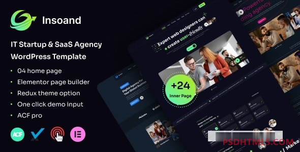 Insoand v1.0.0-IT创业；SaaS代理WordPress主题 -尚睿切图网
