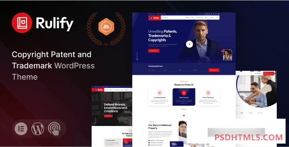 Rulify v1.0-知识产权咨询律师事务所WordPress主题 -尚睿切图网