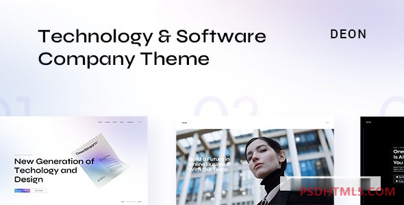 Deon v1.3-技术和软件公司主题 -尚睿切图网