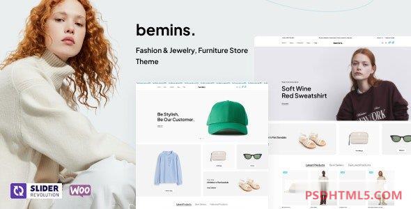 Bemins v1.0.4–时尚；珠宝、家具店主题 -尚睿切图网