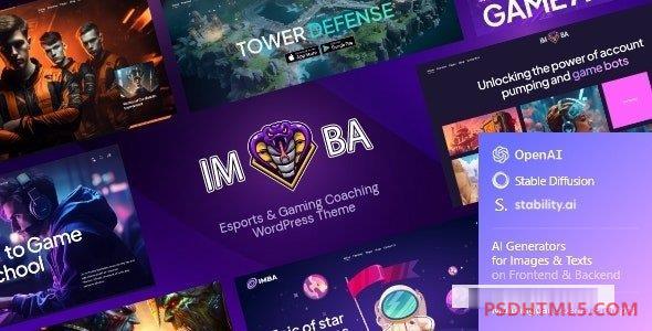 Imba v1.0-电子竞技；游戏教练WordPress主题 -尚睿切图网