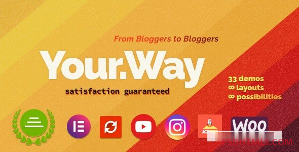 YourWay v1.2.4-多概念博客WordPress主题 -尚睿切图网