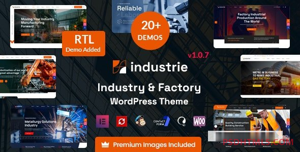 Industrie v1.0.7-工厂和；行业WordPress主题 -尚睿切图网