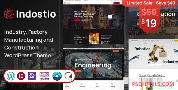 Indostio v1.0-工厂和制造WordPress主题 -尚睿切图网