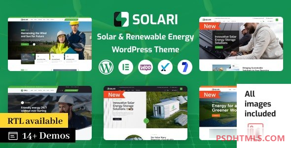 Solari v1.1.5-生态&amp；太阳能WordPress主题 -尚睿切图网