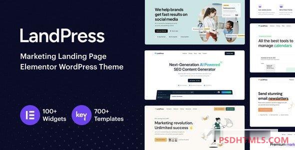 LandPress v1.1-营销登陆页元素WordPress主题 -尚睿切图网