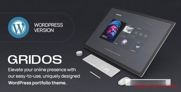 Gridos v1.0-创意个人投资组合WordPress主题 -尚睿切图网