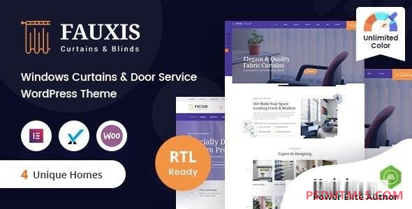 Fauxis v2.0.0-Windows窗帘WordPress主题+RTL -尚睿切图网