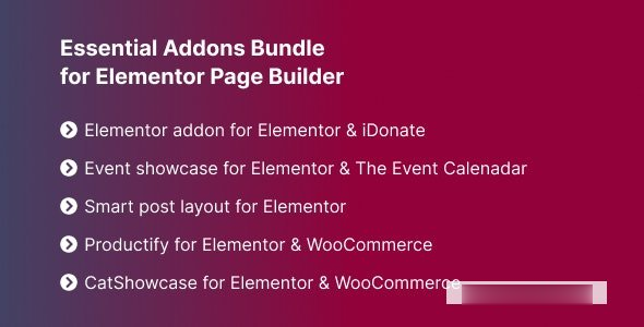 Elementor页面生成器的基本插件捆绑包v1.0 -尚睿切图网