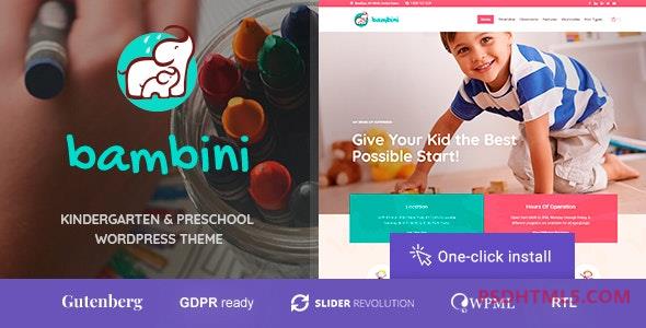 Bambini v1.17-幼儿园&amp；学前教育主题 -尚睿切图网