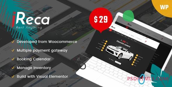 Ireca v1.7.2-租车船，自行车，车辆，日历WordPress主题 -尚睿切图网