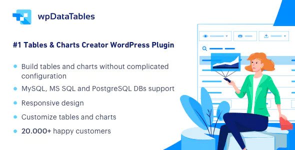 wpDataTables v6.3.2-WordPress的表格和图表管理器 -尚睿切图网