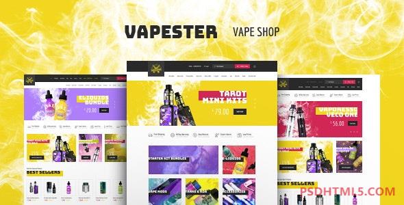 Vapester v1.1.1-创意香烟商店&amp；Vape Shop WooCommerce主题 -尚睿切图网