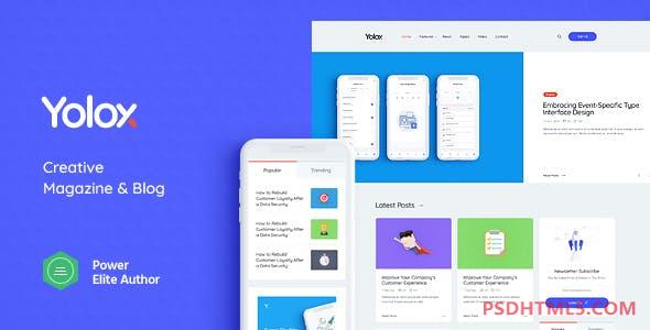 Yolox v1.0.11-现代WordPress商业博客主题&amp；启动 -尚睿切图网