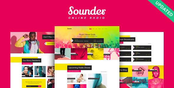 Sounder v1.3.7-在线电台WordPress主题 -尚睿切图网