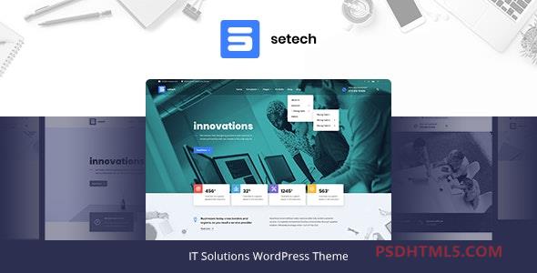 Setech v1.0.5-IT服务和解决方案WordPress主题 -尚睿切图网