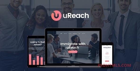 uReach v1.3.0-移民；搬迁法律咨询WordPress主题 -尚睿切图网