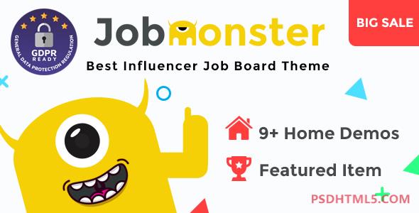 Jobmonster v4.7.1-工作板WordPress主题 -尚睿切图网