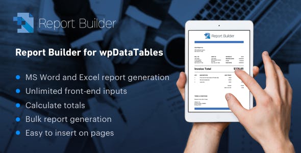 wpDataTables v2.0的报表生成器加载项 -尚睿切图网