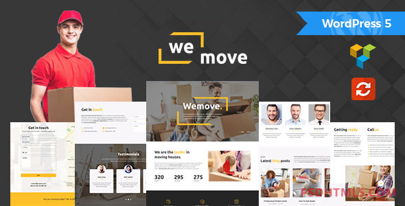 WeMove v1.5-首页移动；物流WordPress主题 -尚睿切图网