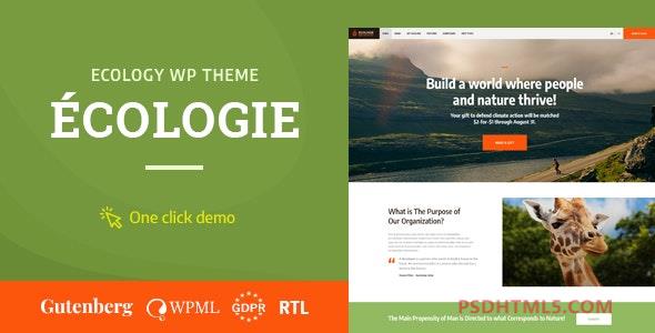 Ecologie v1.1.1-环境&amp；生态WordPress主题 -尚睿切图网