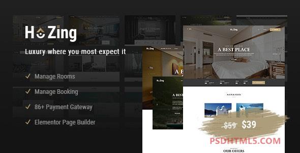 Hozing v1.2.2-酒店预订WordPress主题 -尚睿切图网