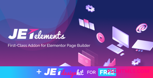 JetElements v2.6.19-Elementor页面生成器插件；高级脚本、插件和；手机 -尚睿切图网