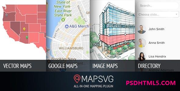 MapSVG v7.1.3-您需要的最后一个WordPress地图插件&raquo；高级脚本、插件和；手机 -尚睿切图网