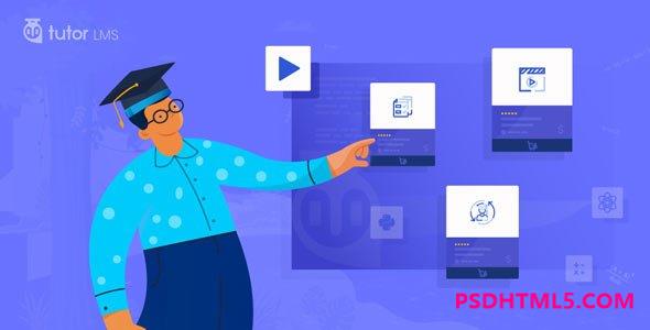 Tutor LMS Pro v2.7.3-最强大的WordPress LMS插件；高级脚本、插件和；手机 -尚睿切图网