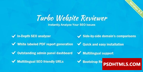 Turbo Website Reviewer v3.0-深度SEO分析工具-空；高级脚本、插件和；手机 -尚睿切图网