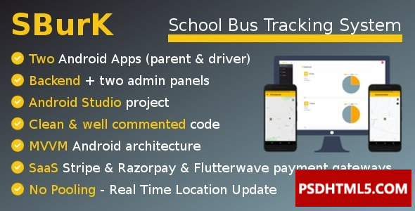 SBurK v3.3-校车追踪器-两个Android应用程序+后端+管理面板-SAS&raquo；高级脚本、插件和；手机 -尚睿切图网