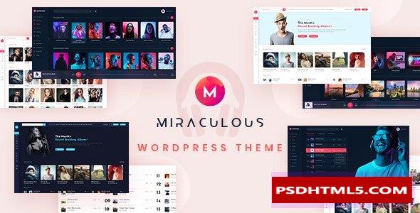 Miraculous v2.0.4-在线音乐商店WordPress主题 -尚睿切图网