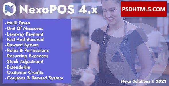 NexoPOS 5.1.0-POS、CRM和；库存经理；高级脚本、插件和；手机 -尚睿切图网