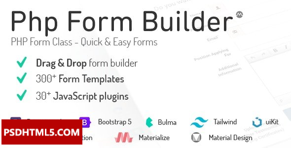 PHP表单生成器v5.3-为空；高级脚本、插件和；手机 -尚睿切图网
