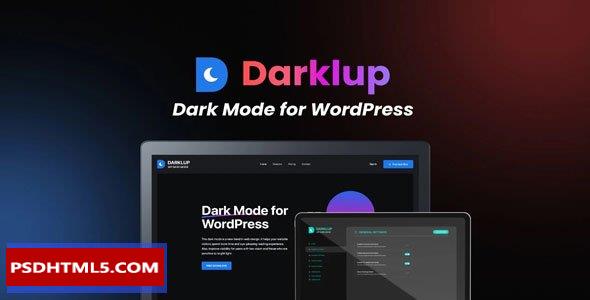 DarkLup v3.2.4-最佳WordPress暗模式插件；高级脚本、插件和；手机 -尚睿切图网